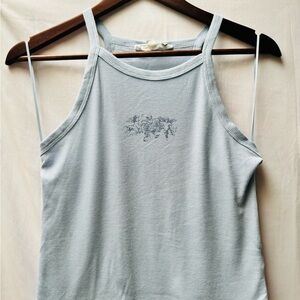 Hippie Rose Sky Blue Tank Top